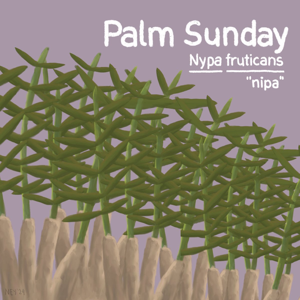 Ney #SavePhilippineWetlands (@neyteachyou) on Twitter photo Palm Sunday 🌿
Nypa fruticans is the only known mangrove palm. Nipa is widely used for craft (mats), food (wine, vinegar), and as medicine. 🌿
#neymatophores #artph <a href="/MangrovePh/">Mangrove Matters PH</a> Palm Sunday 🌿
Nypa fruticans is the only known mangrove palm. Nipa is widely used for craft (mats), food (wine, vinegar), and as medicine. 🌿
#neymatophores #artph <a href="/MangrovePh/">Mangrove Matters PH</a>