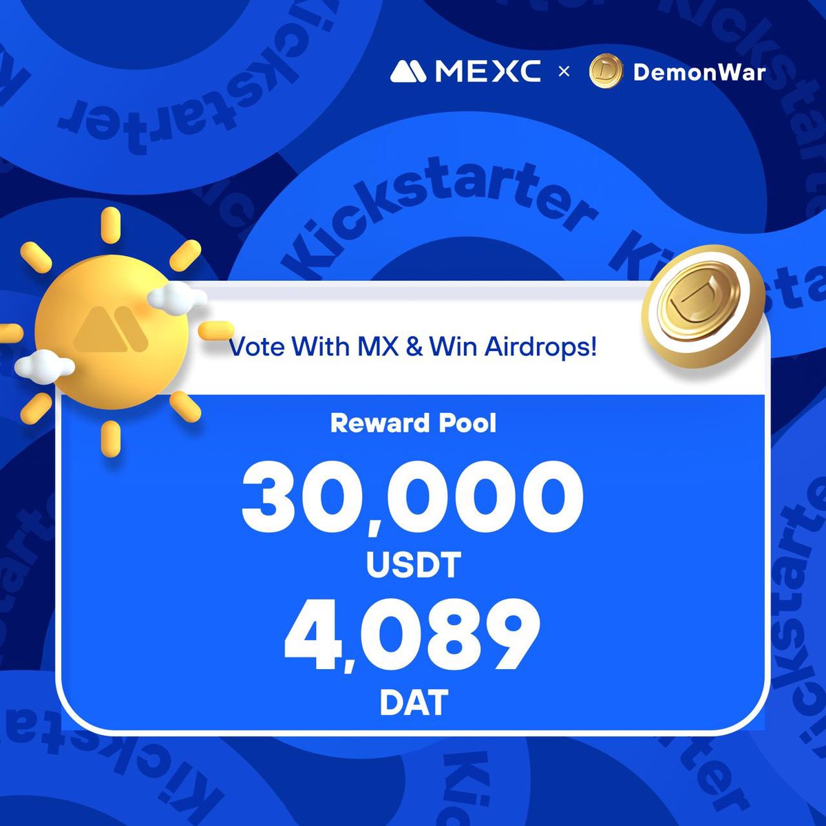 MEXC_DE's tweet photo. #DemonWar , ein kostenloses 3v3-MOBA-Wettbewerbsspiel, kommt zum #MEXCKickstarter ๐
๐ณStimme mit $MX ab, um Airdrops zu teilen
๐ $DAT /USDT-Handel: 25.03.2024, 07:00 Uhr
Details: https://t.co/NnfRzw5IXH https://t.co/he5l4qpTaG