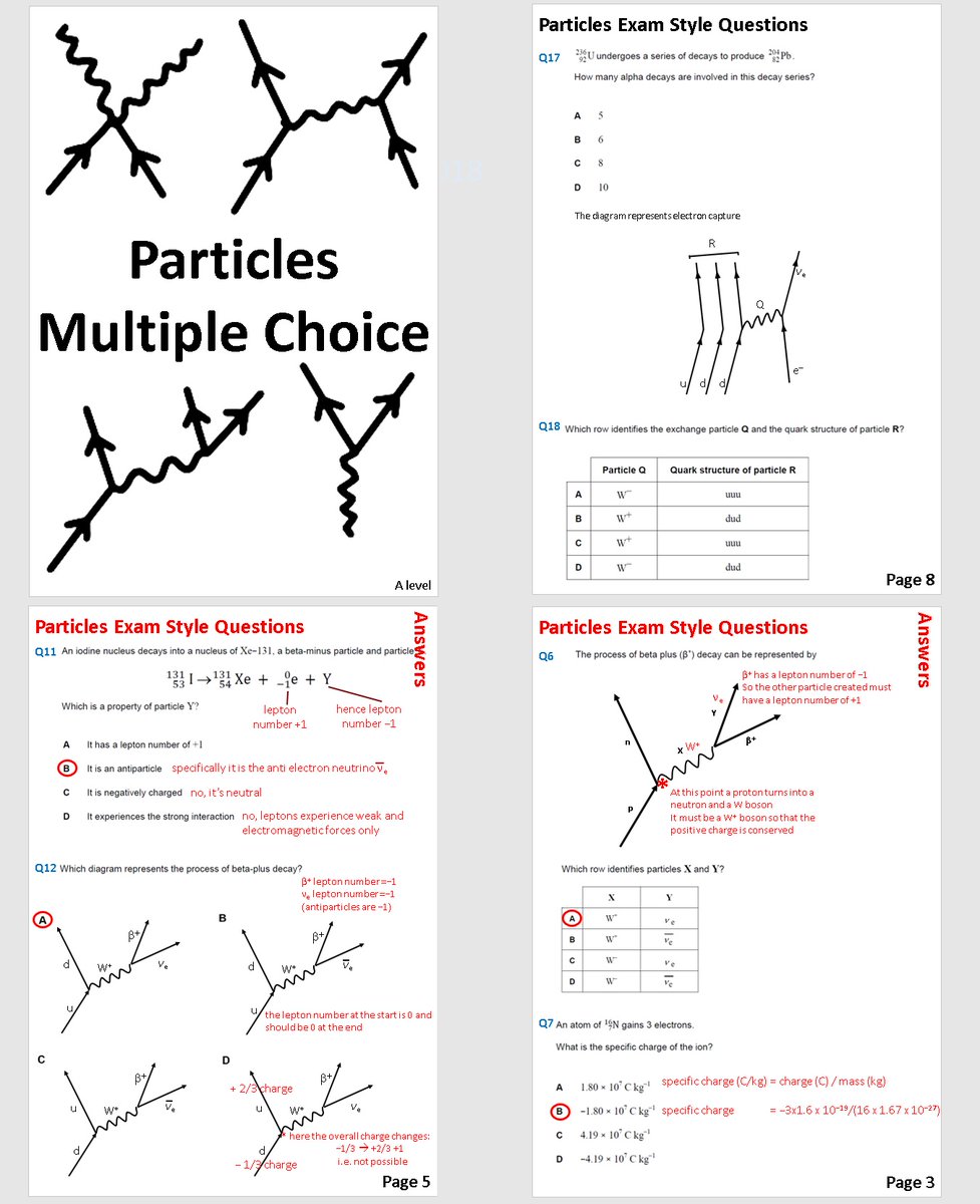 A level physics multiple choice questions and solutions

Fundamental Particles (free)
tes.com/teaching-resou…

Circular Motion (free)
tes.com/teaching-resou…

All year one topics - 257 questions
tes.com/teaching-resou…

All year two topics - 220 questions
tes.com/teaching-resou…
