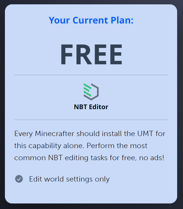 JoshuaBuildster's tweet photo. @oPryzeLP I have a question regarding the Universal Minecraft Tool...  me paid, money out, me no free https://t.co/Ahh78BUdGb