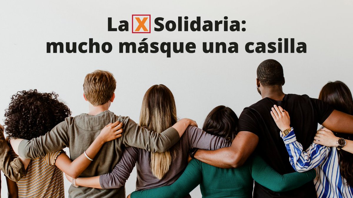 #Renta2023 | 👏 La <a href="/XSolidaria/">XSolidaria</a> es como llamamos a la #Casilla106 de la declaración de la renta. ¿Y por qué? Porque al marcar la X, eres parte de un gran movimiento solidario. Gracias a tu solidaridad, se ponen en marcha proyectos sociales que ayudan a millones de personas.