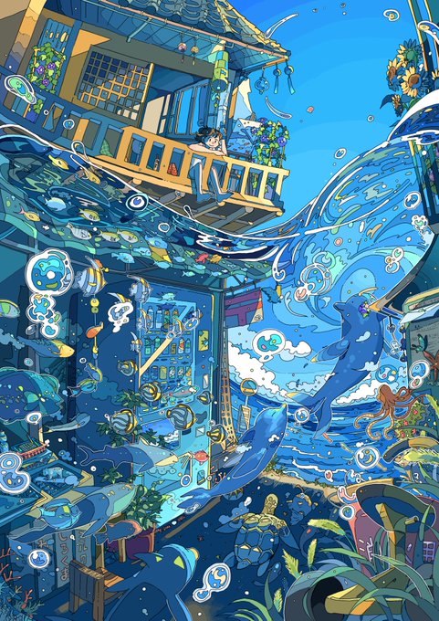 「underwater water」 illustration images(Latest)