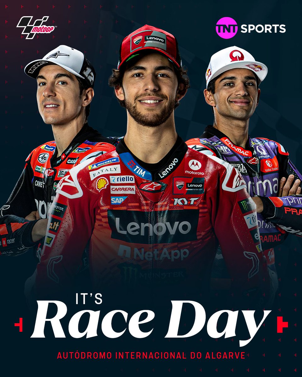 Ride the rollercoaster🎢 It's RACE DAY at the #PortugueseGP 🇵🇹 #MotoGP | Live on TNT Sports and discovery+