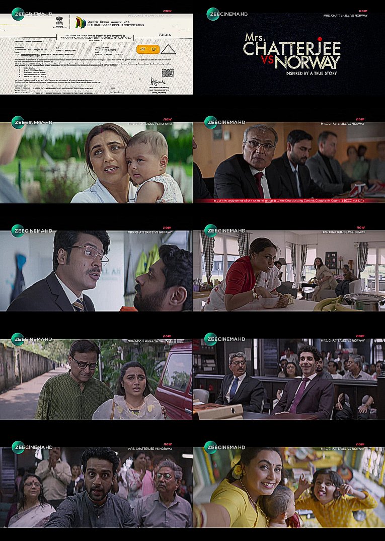 #MrsChatterjeeVsNorway World Television Premiere on @zeecinema HD today at 12pm (12:01pm-2:24pm)... 

#RaniMukherji #AnirbanBhattacharya #SoumyaMukherjee #JimSarbh #BalajiGauri #MithuChakraborty #BarunChanda #PurnenduBhattacharya #BodhiswattaMajumdar #NeenaGupta #AshimaChibber