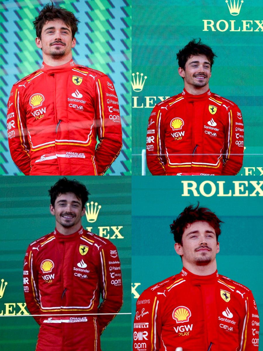 charles on the podium. no words 😮‍💨😮‍💨