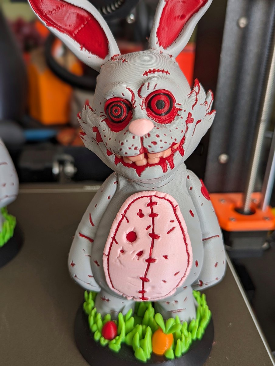 I think somehow I made them even creepier than artist intender, but I love them. Easily one of my favorite models by one of my favorite digital sculptors @wekster2507  on @printablescom.
Digitally painted by me in @PrusaSlicer and printed on @Prusa3D MK3s + #MMU3.