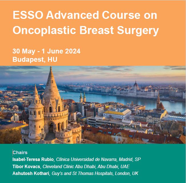 ESSOnews's tweet image. 📈 💡 Enhance your expertise in #OncoplasticBreastSurgery with ESSO. Practical workshops, expert lectures, and more await. 
📅 May 30 - June 1, 2024, Budapest
Limited spots available! #SurgicalTraining #cancersurgery #surgicaleducation
ℹ️ 🔗 buff.ly/3TTMPTH