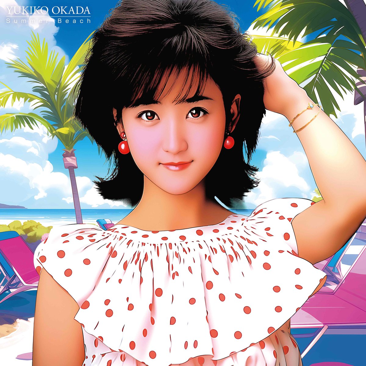 岡田有希子、4月20日に発売される「Summer Beach」のアナログ盤