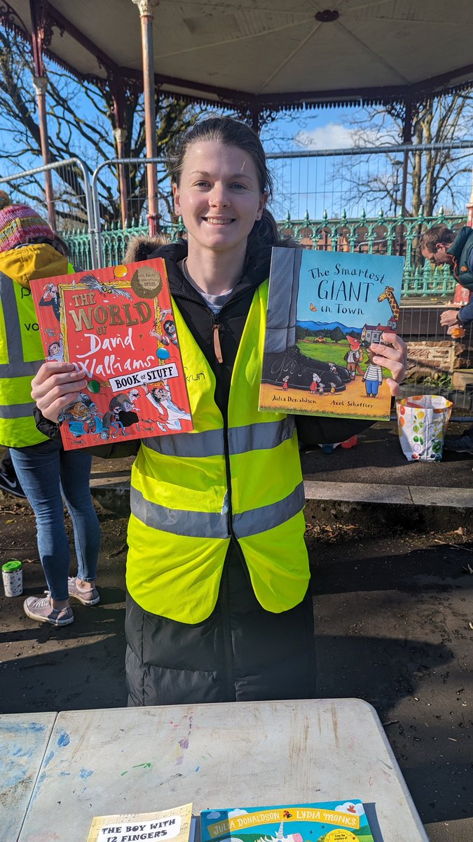 @juniorparkrun Dumfries are joining in the fun with a book swap this morning.