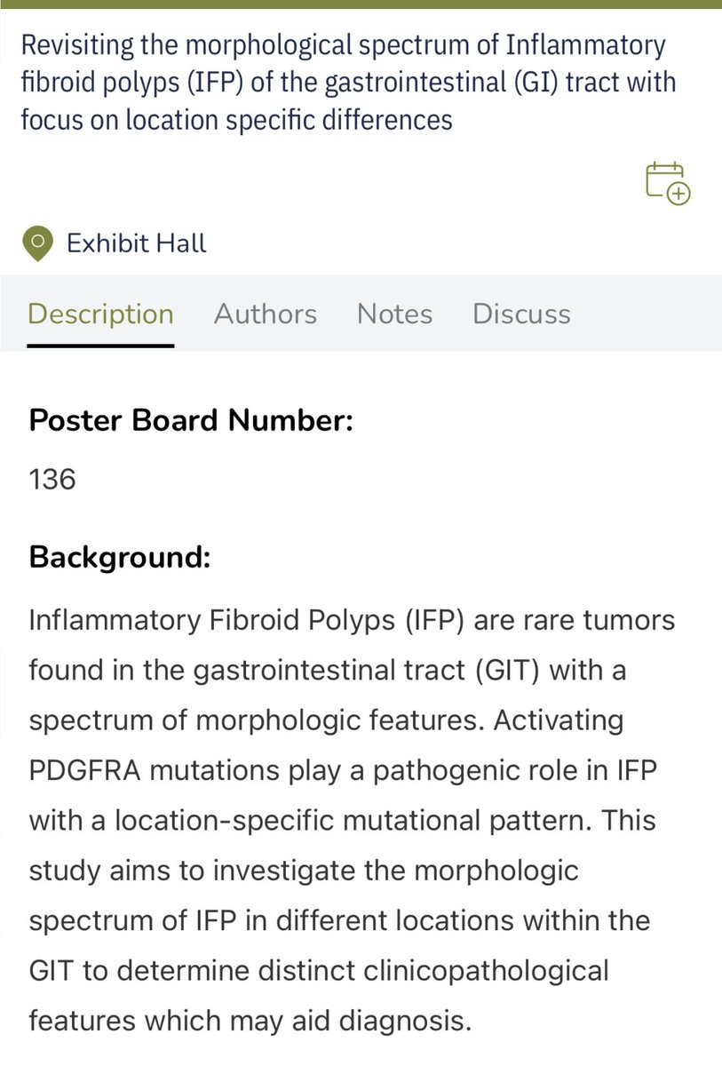 Lots of action from @BIDMCpath at the Stowell Orbison poster award session! Dr. Xia Qian, our future #GIpath fellow, is presenting our work elucidating features of inflammatory fibroid polyps of various GI sites! Make sure to visit her poster for some cool tips!