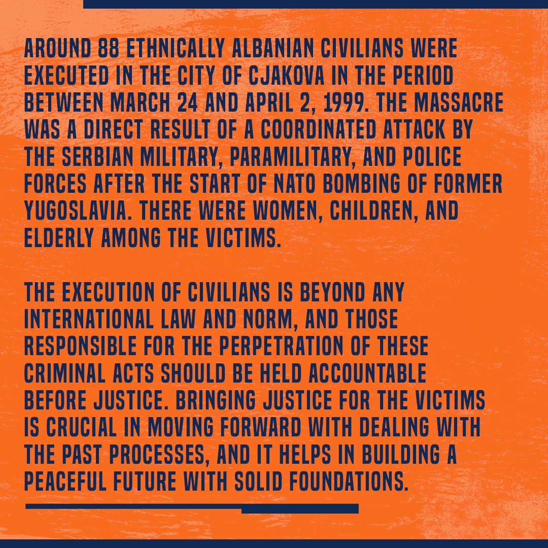 We #remember the civilian victims executed in the city of Gjakova on March 24 - April 2, 1999. The Future Begins by Knowing the Past!