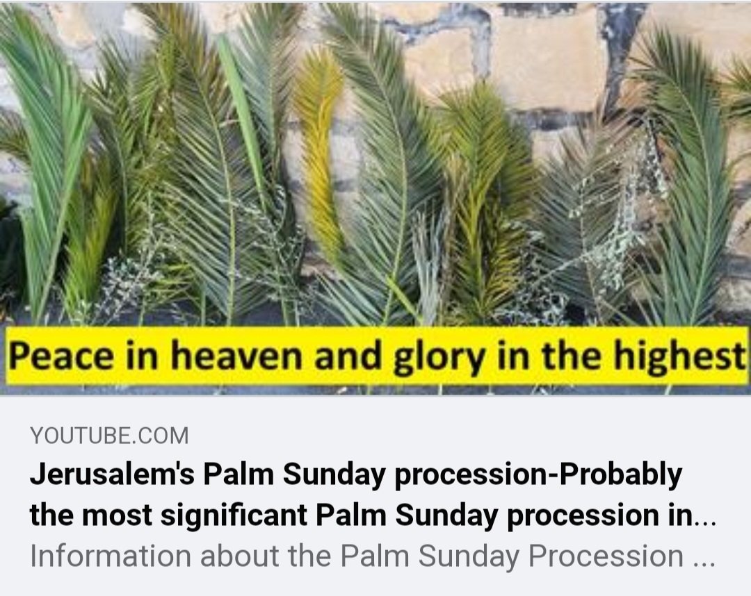 Palm Sunday today (Jesus enters Jerusalem as King) and Jewish Festival Purim ( Queen Esther saves the Jewish people).

The Bible has really come alive and speaks to me so much more profoundly in light of everything that is going in in the Middle East at the moment.