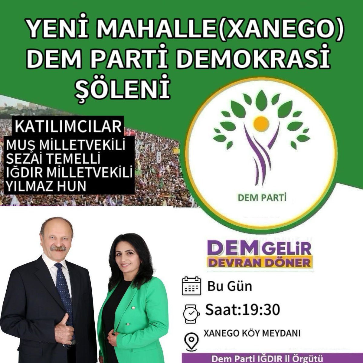 Halkların Eşitlik ve Demokrasi Partisi IĞDIR/İDİR (@DemParti_IGDIR) on Twitter photo 2024-03-24 09:37:24