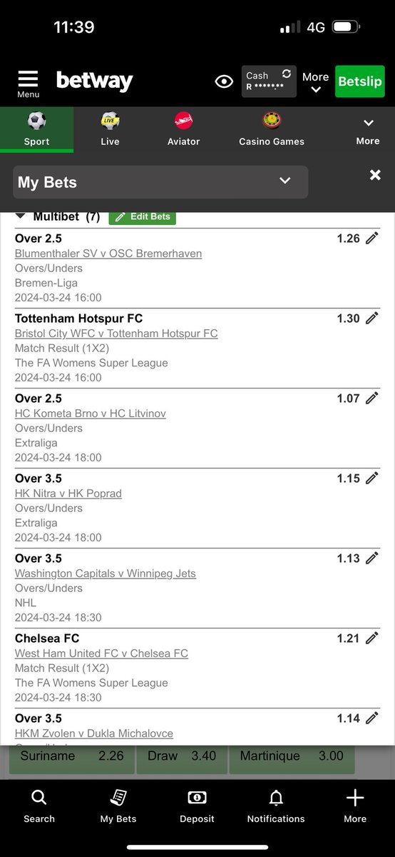 Mr_Boom02's tweet photo. Let’s try and salvage what’s available. 3 odds 💵💵💵Stake your Side chic here 😤😤😤🎯🎯🎯💥.

just placed a bet with Betway. Tap here to copy my bet or search for this booking code in the Multi Bet betslip U19D2AF02 https://t.co/ff4SKF79AA https://t.co/oltMkTMmCy
