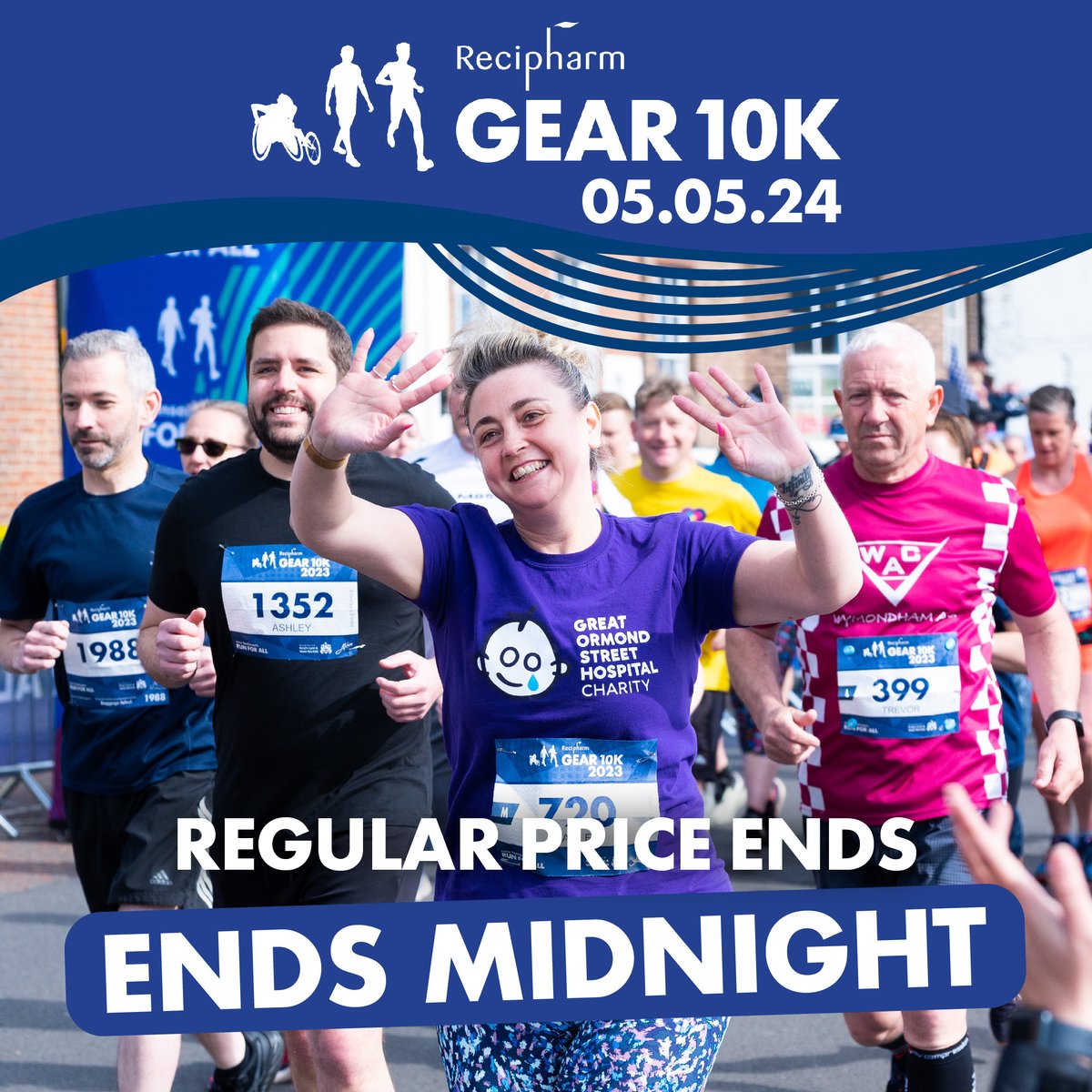 Regular price for Recipharm GEAR 10K ends MIDNIGHT TONIGHT. Secure your discounted ticket💰Sign up by the link in our bio. Will see you at the start line🤩 #runforall #gear10k