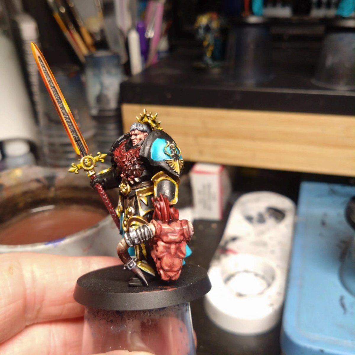 jwharton82's tweet photo. Wip of custodes tribune https://t.co/Lns7pcClIH