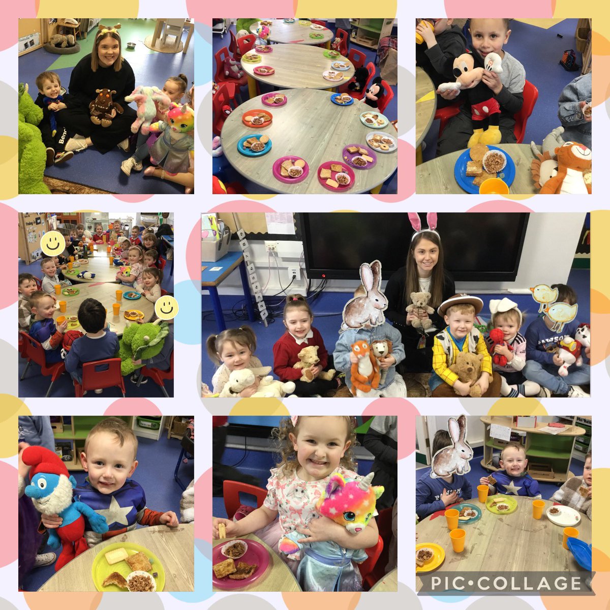 What a lovely way to end our Spring term 🌻 Meithrin had lots of fun at our Teddy Bears Picnic 🧸 🧺 Have a bendigedig Easter everyone! 🐥@garntegprimary @Miss_Mitchell20 @mrsnsafdar95