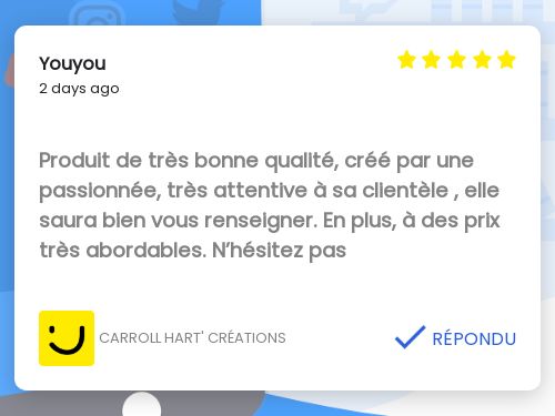 CarrollHart's tweet photo. Merci beaucoup pour votre avis ! https://t.co/xbOGHFp1WA https://t.co/AvApMNz04x