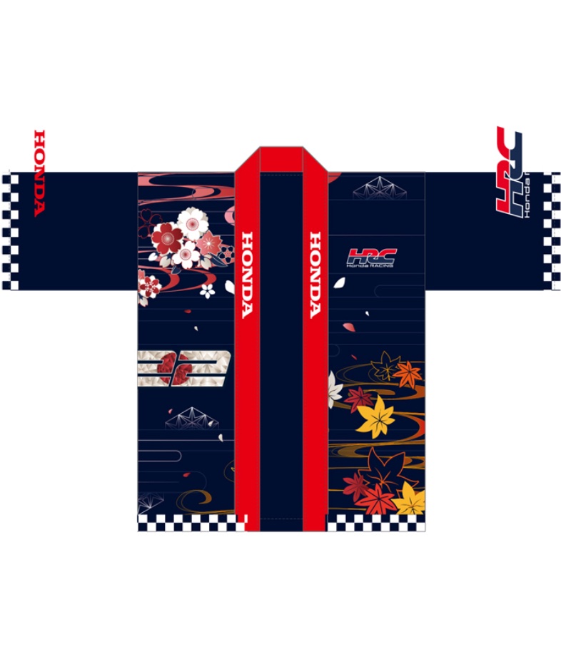 角田裕毅 x #HRC #honda RACING コラボ 法被(はっぴ)、扇子セット 日本