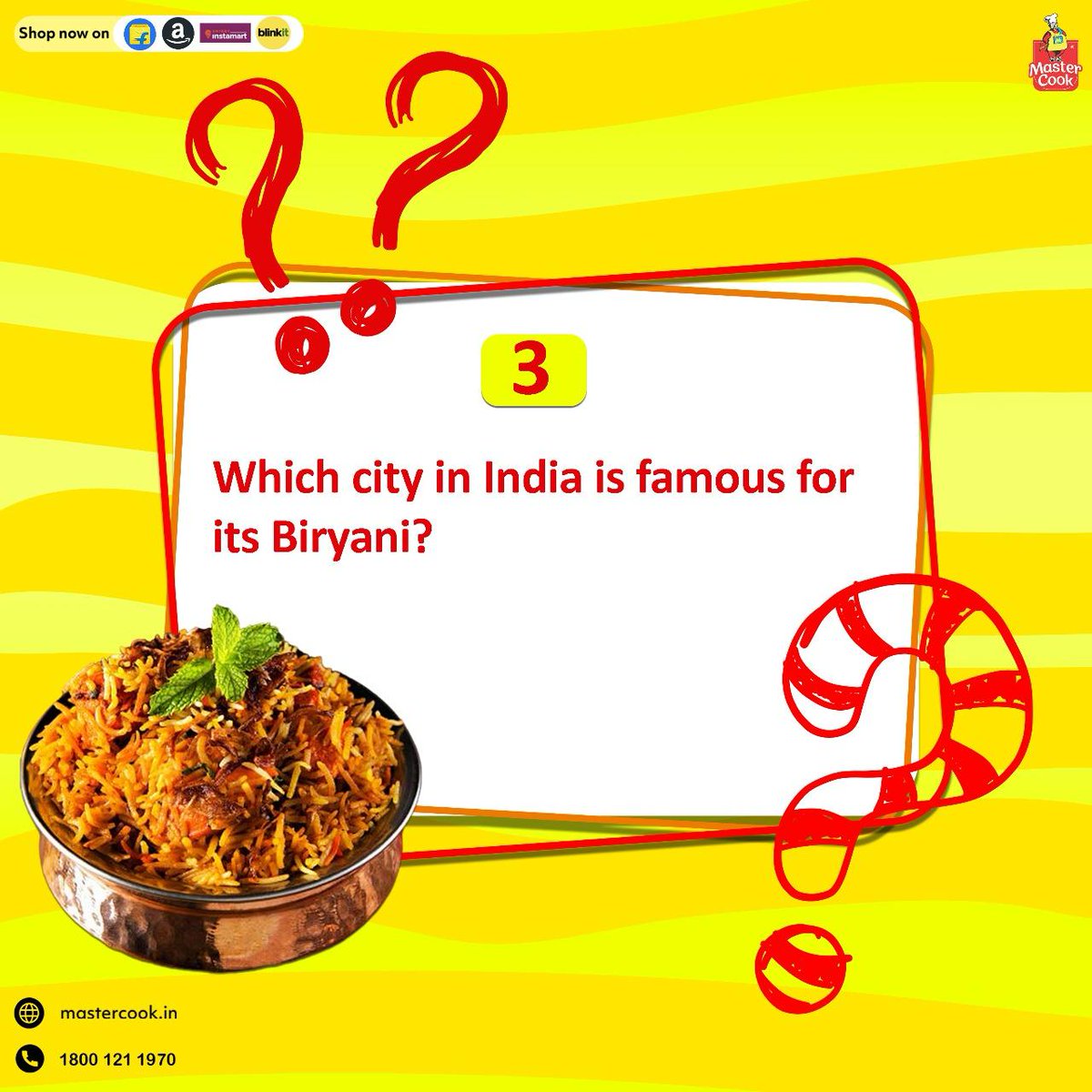 Mastercook_in's tweet photo. Join our quiz trivia and stand a chance to win Rs 200/- ✨

#game #braingames #brainteasergames #winners #tests #challenges #riddlesoftheday #gametime #letsplay #instagramfoodquiz #funtimes #foodbloger #mastercook #instagramfoodbloger #virals #foryou #QuizTime https://t.co/EXVsZvO6Jp