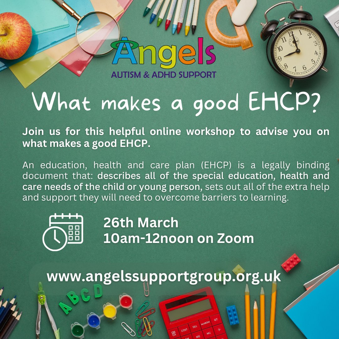 Join us for our online workshop on Tuesday. 

Zoom links will be emailed tomorrow, to receive our emails please complete our online membership form via this link:

angelssupportgroup.org.uk/join-us/member…