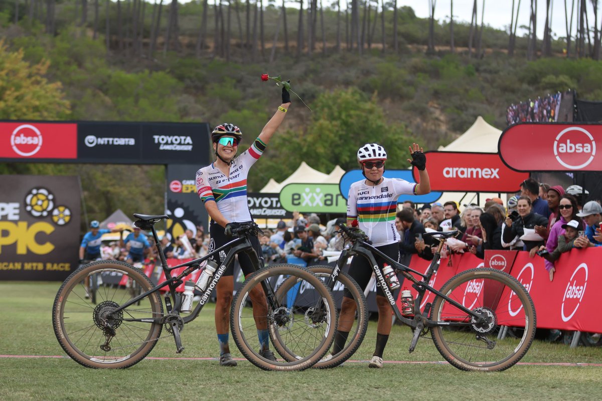 Candice and Mona take in the cheers!
#AbsaCapeEpic #Untamed #Epic2024