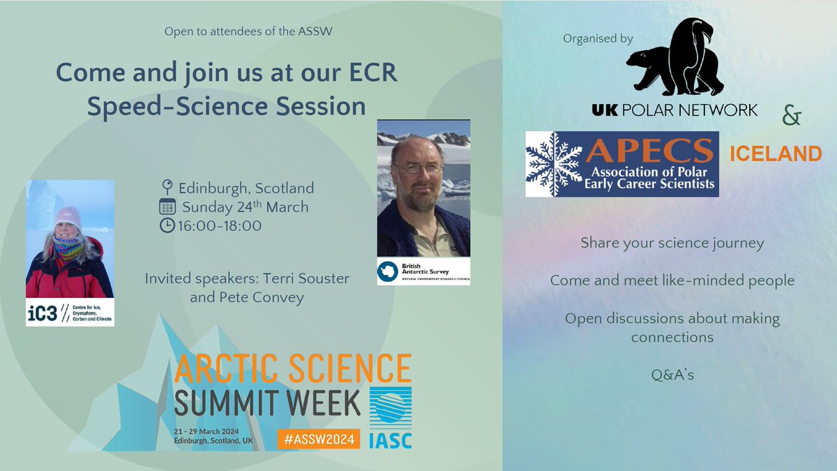 Terri Souster (@polar_biology) on Twitter photo Importance of collaborations in shaping your career. join my talk today @assw_2024 1600 ECR session run by <a href="/UKPolarNetwork/">UK Polar Network</a> and <a href="/Polar_Research/">APECS</a> <a href="/iC3_COE/">iC3 Polar Research Hub</a> <a href="/Arctic_Office/">NERC Arctic Office</a> Importance of collaborations in shaping your career. join my talk today @assw_2024 1600 ECR session run by <a href="/UKPolarNetwork/">UK Polar Network</a> and <a href="/Polar_Research/">APECS</a> <a href="/iC3_COE/">iC3 Polar Research Hub</a> <a href="/Arctic_Office/">NERC Arctic Office</a>