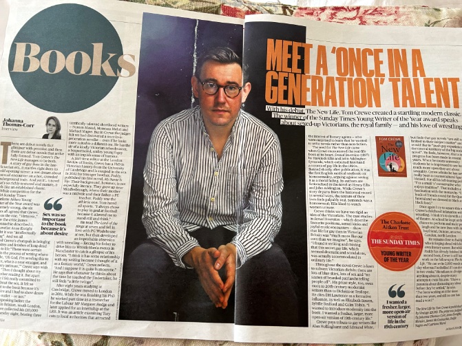 Also in today’s Sunday Times Culture: my interview with the brilliant, once-in-a-generation talent, Tom Crewe, winner of our @YoungWriterYear. thetimes.co.uk/article/reveal… @TheTimesBooks @timesculture