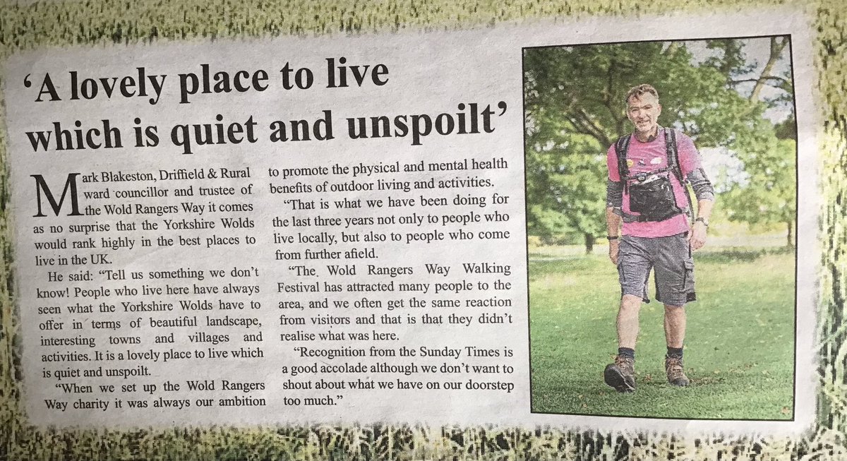 We know it’s the best place to live, especially when you pull on your boots to get out on the Wold Rangers Way to experience green lanes that weave through ancient dry valleys & historic villages. A nice piece in the @WoldsWeekly. But let’s not shout too loud about it 🥾