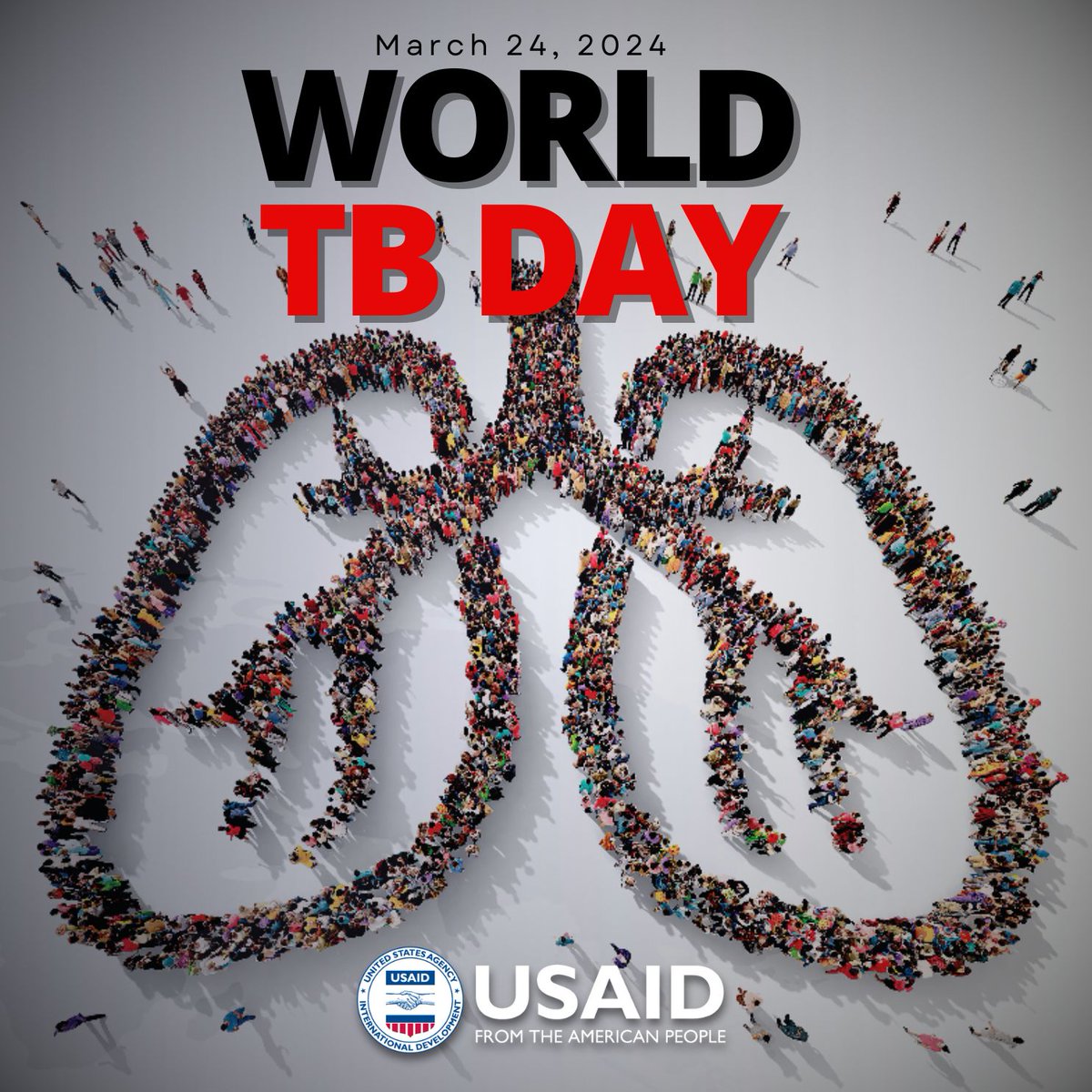 #WorldTBDay is March 24. While progress has been made, millions of people still fall ill and die of this curable disease. As the world’s largest TB donor, @USAID aims to achieve our shared vision of a TB-free world. #WorldTBDay #YesWeCanEndTB