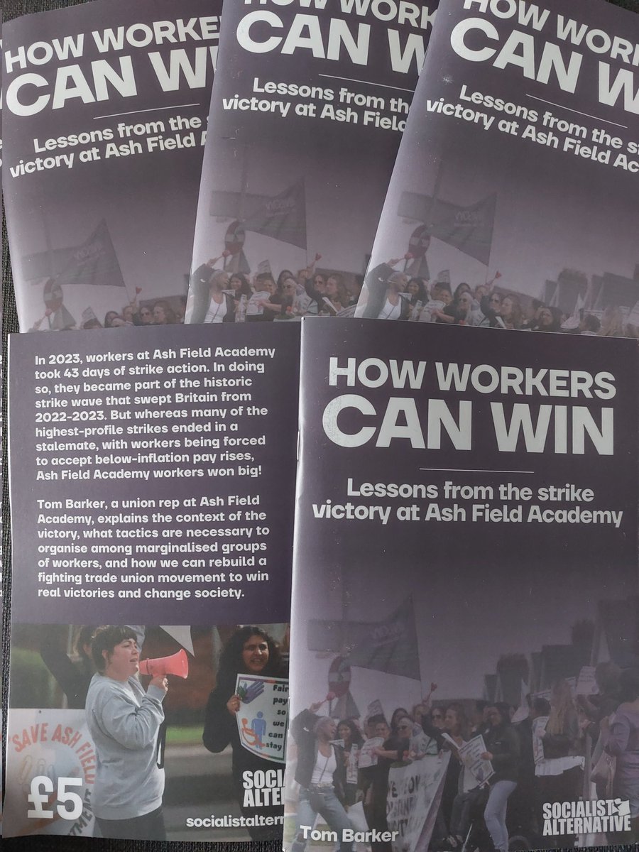 On #SocialistSunday I want to highlight this new pamphlet about strike at Ash Field Academy, and how workers can win. DM or comment to get your copy. #tradeunions #unison #socialism