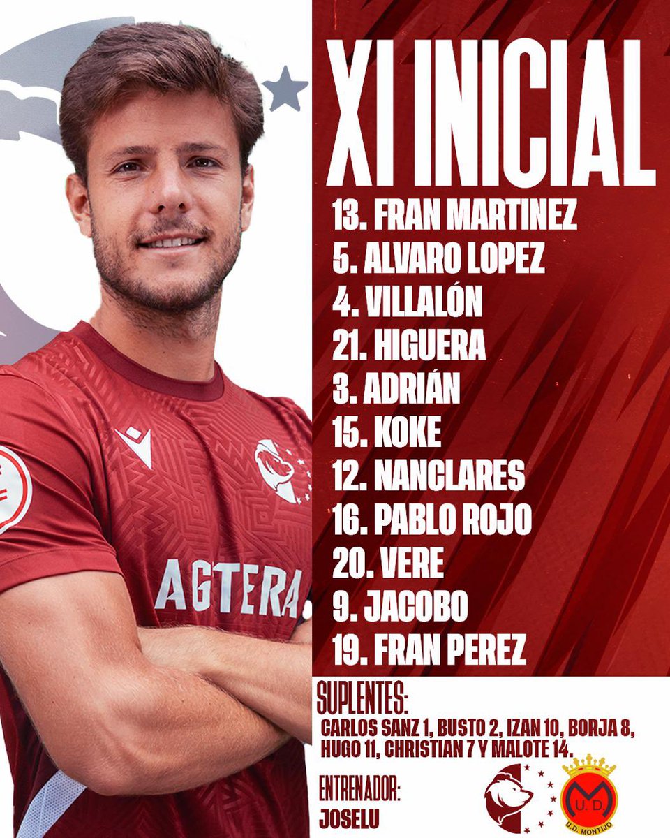 📋✅ ¡Nuestro XI inicial 🆚 <a href="/UDMONTIJO/">Unión Deportiva Montijo</a> 

#URSARIAvsMONTIJO