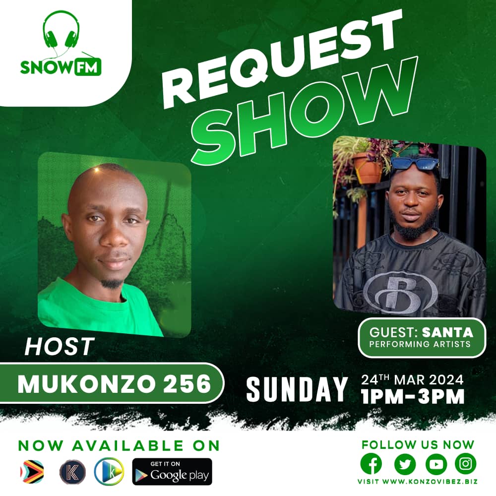 SnowFmKasese's tweet photo. ON AIR: Request Show with Mukonzo 256  1-3PM

With an exclusive interview, drop your requests in the comments section or send your voice notes on Whatsapp +256726153227

Download the Snow FM Kasese App from Google Play 

 https://t.co/rn9sW8fmb4 https://t.co/nhmAZ5naQE
