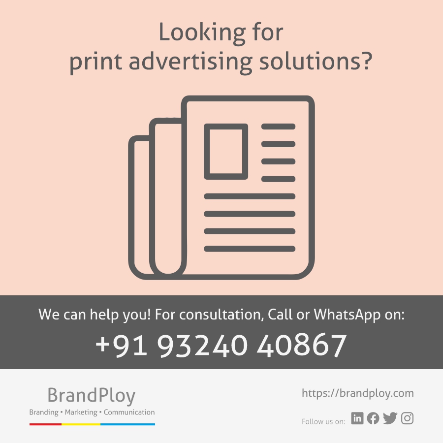 Hello all!

In case you, your organisation or your clients are looking for print advertising solutions, then do connect with us to discuss further.

You can learn more about us on brandploy.com.

Best regards,
Asif

#Branding #Marketing #PrintAdvertising