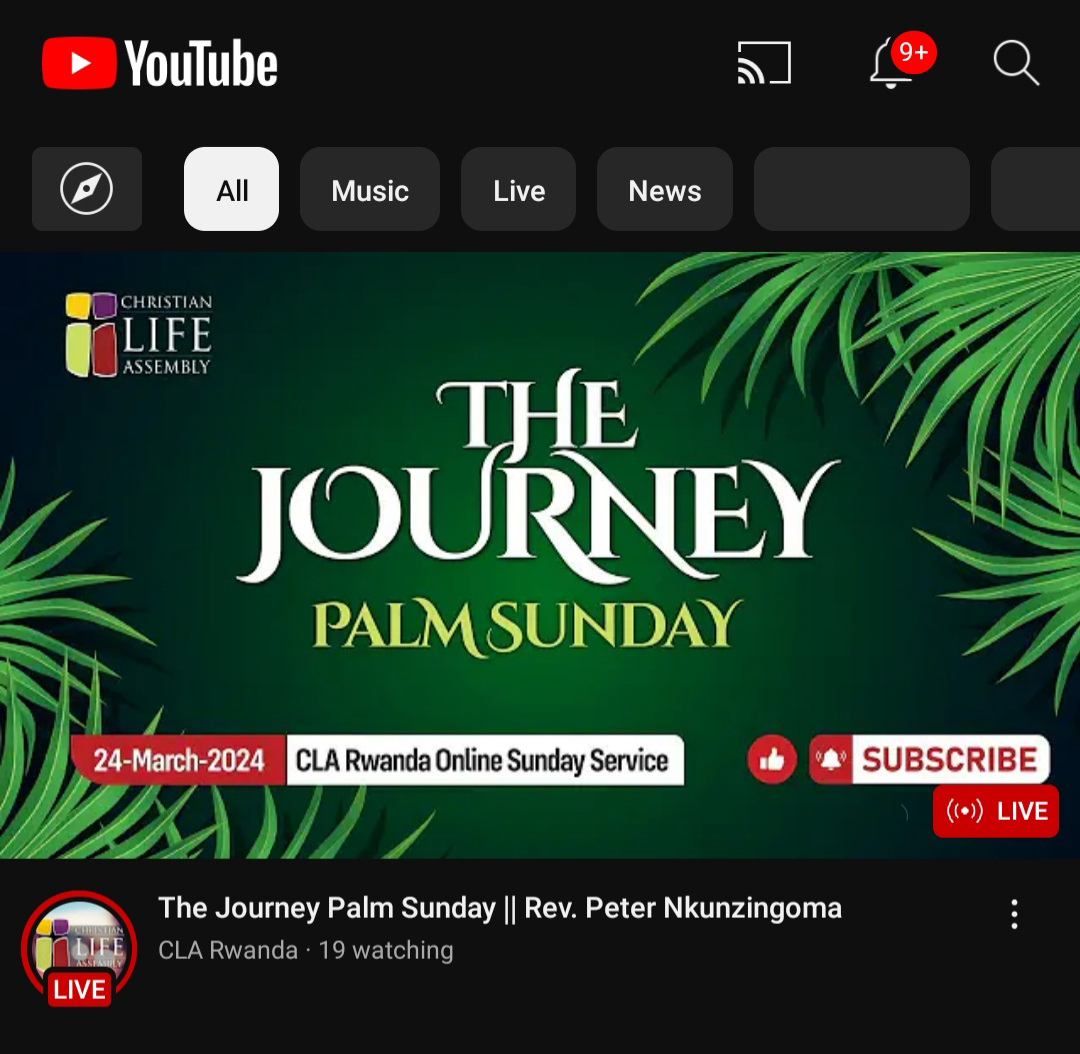 Aaaand we are live! Join us for our online Sunday Service on Youtube! Click the link below to join! youtube.com/watch?v=lDGDR9…