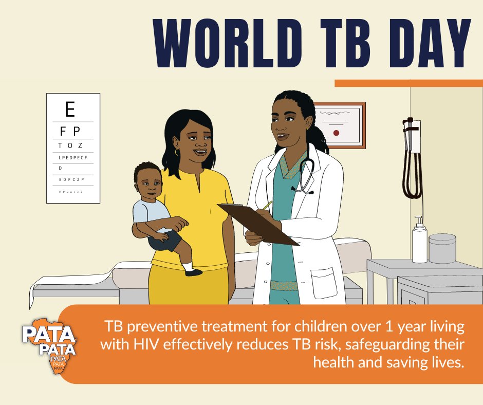 #WorldTBDay: Join us in spreading the word about the importance of TB preventive treatment for children living with HIV. Together, we can secure a healthier, brighter future for all children. #YesWeCanEndTB