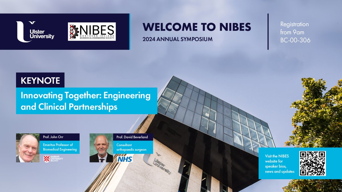This year @UlsterUni is hosting the @NIBES_official Annual Symposium 2024 on May 23rd, 2024. Read more and submit an abstract here (Deadline 29th March): sites.google.com/view/nibes #NIBES #Research #belfast2024