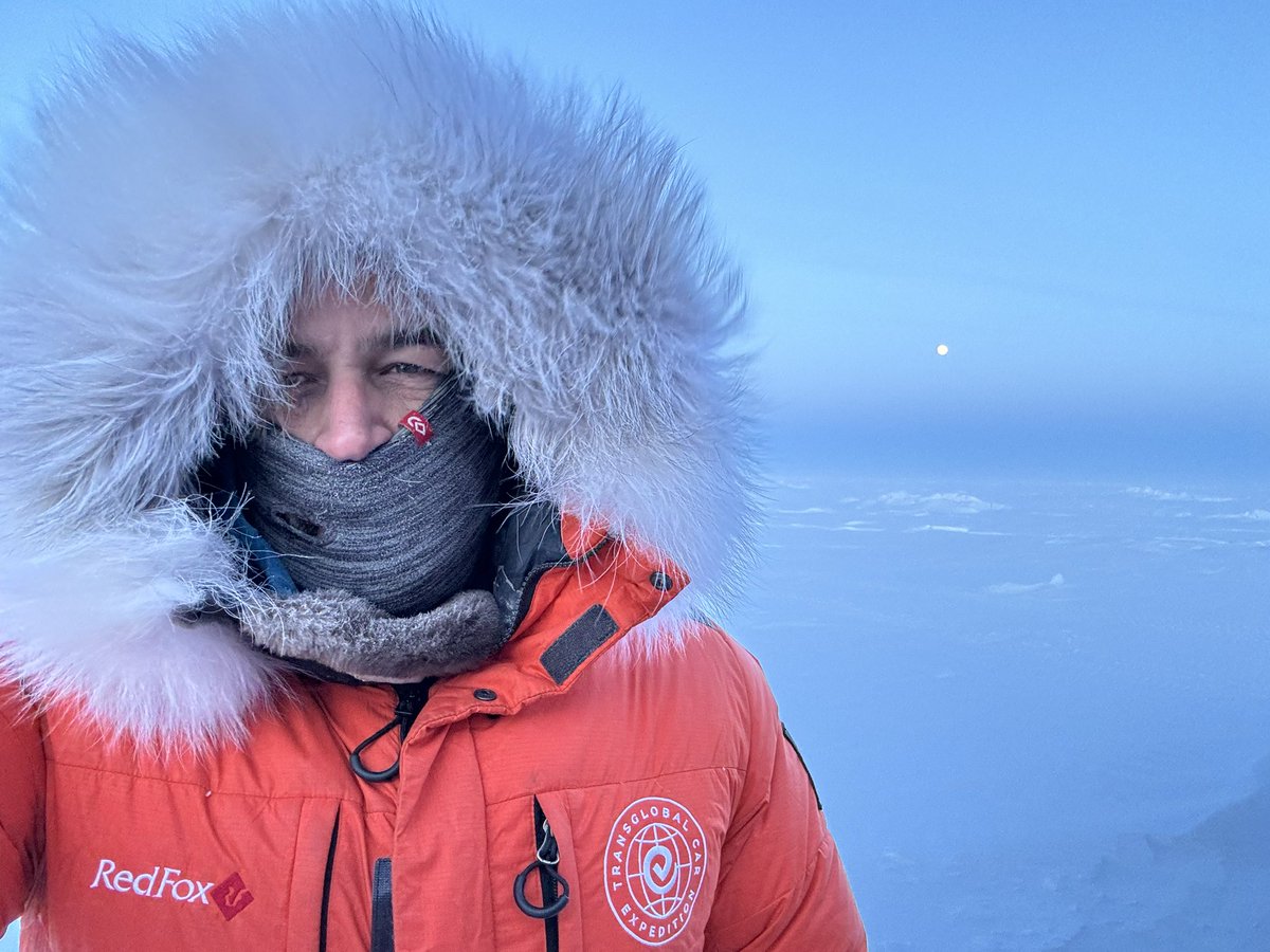 ACPRacing's tweet photo. The https://t.co/oJwXzl0KPY expedition has reached 84.5 degrees North on the way to the North Pole overland (really over ice). Then back down to Greenland and overland around the rest of the planet! https://t.co/SlhWh5ww4C