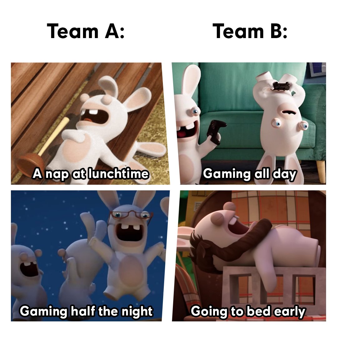 Which team are you on?🤷