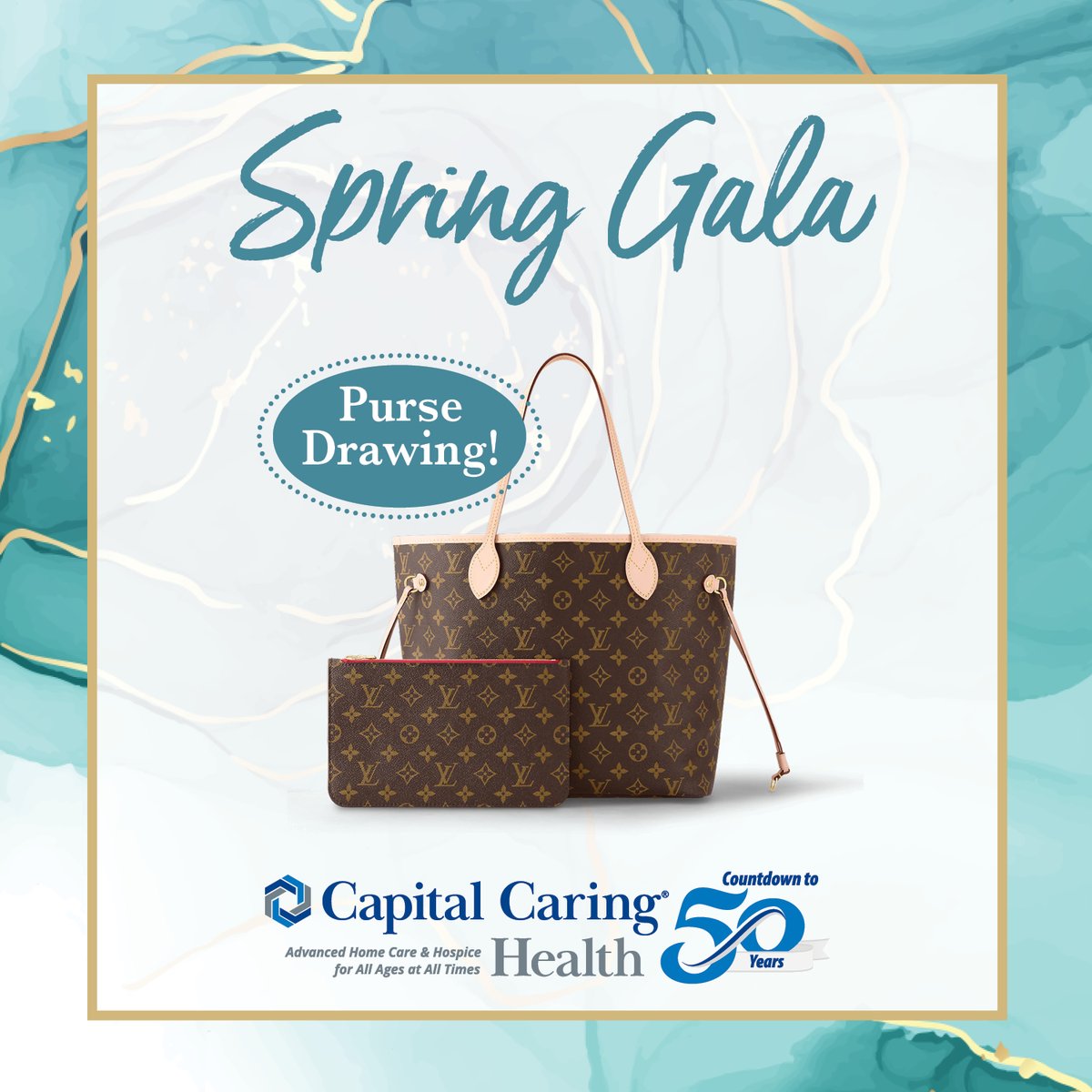 Enter the Capital Caring Health Spring Gala Designer Purse Drawing for your chance to win a Louis Vuitton Monogram Canvas Neverfull MM Tote! Buy your entries today: capitalcaring.org/2024drawing