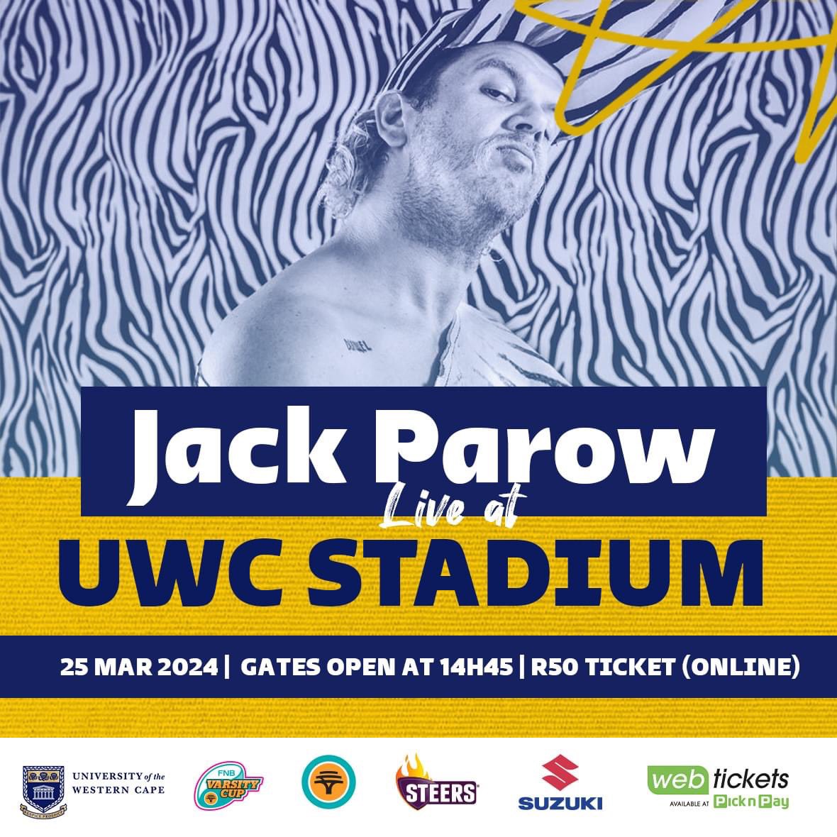 UWCSport's tweet photo. The last dance at home!
Don't miss the pre-game thrilling performances at UWC Stadium tomorrow as we welcome @JackParow at the #OperationRoom for the Cape-derby clash between UWC v UCT.
Ticket: https://t.co/BWh1GaM8Ji
Gates open at 14h45, be there or be told!
#WeAreUWCSport https://t.co/ZGU6RNMNIO