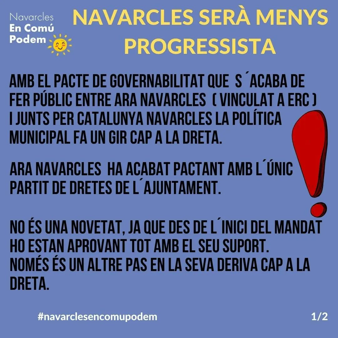 Navarcles en Comú Podem tweet media
