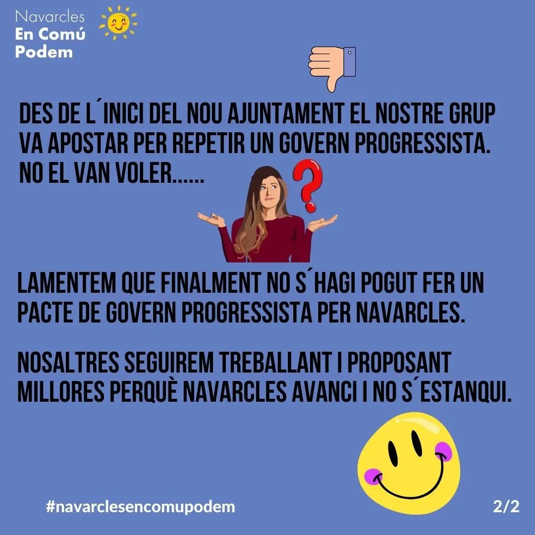 Navarcles en Comú Podem tweet media