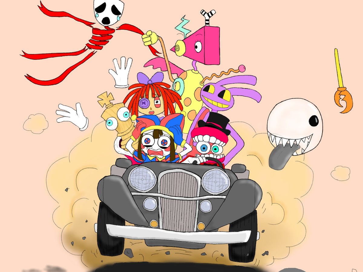 gomimadosuki's tweet photo. #Pomni #Jax #TheAmazingDigitalCircus #TDCA #Ragatha #Gangle #Kinger #Zooble #Caine #Bubble #tadcfanart https://t.co/YxxF7u9aj6
