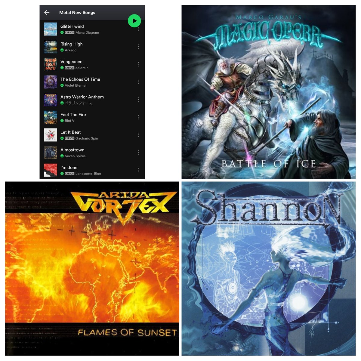 5VVtXrvsVbki5yZ's tweet photo. 3/17~3/23に聴いたアルバムは12枚です ※サブスクも含む
#MetalNewSongs_Playlist🤘
#JPopNewSingles_Playlist🤘
#MarcoGarausMagicOpera🤘🤘
#AridaVortex
#Shannon🤘
#ARJE🤘
#Amaranthe🤘
#聖飢魔II🤘
#嵐之山🤘
#SextaCasa🤘
#Titanium🤘
#JudasPriest🤘
🤘=お勧め(あくまで主観です🙏🏻) https://t.co/5ahy4cy5RN