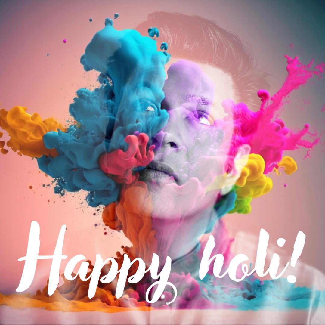 May the festival of Holi bring you peace, happiness, and countless blessings. Wishing you a colourful and joyous celebration! #holi