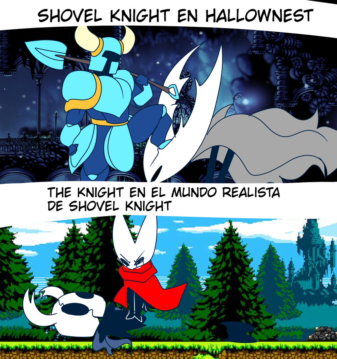 Y de paso barre el Celeste-Verso
Un curi pq estaba aburrio

#shovelknight #hollowknight