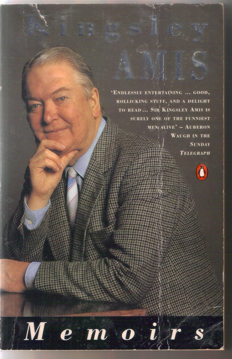 Kingsley Amis’ Memoirs, pubd four years before his death are acerbic (waspish?) against those he dislikes, and provide many insights into his life and contemporaries. eg Malcolm Muggeridge (born #OTD 1903, d 1990): “Come on chaps, we’re going to have an orgy”
1st Penguin 1992.