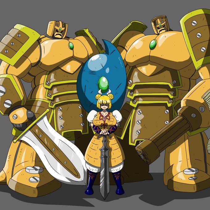 ハニワ兵士ってこんな感じなのかな。 