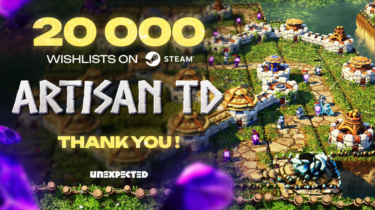A  few days ago we passed 20,000 Wishlists on Steam. Thank you so much for  your support! Don't hesitate to spread the word, it really helps the studio!